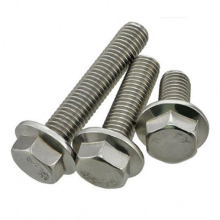 High Quality Black Flange Bolt All Size For Din6921 304 316 Stainless Steel Hex Flange Bolts